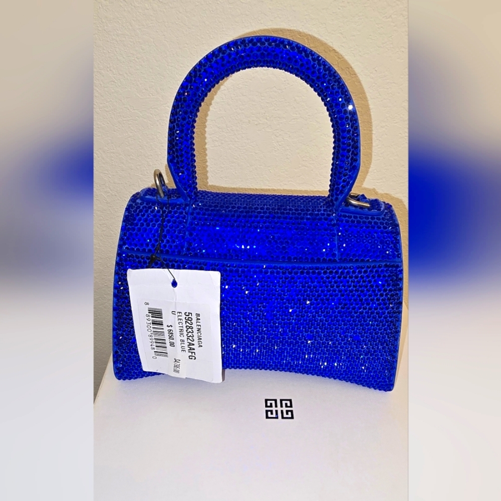 Balenciaga Blue Sequin Handbag